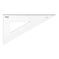 Zeichendreick College 60 Grad Hyp.35cm, transparent, Teilung 31cm