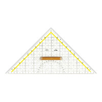 TZ-Dreieck 32,5 cm mit Holzgriff, Facette,Tuschenoppen