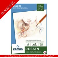 Canson Zeichenpapier A4-160 gr 20 Blatt weiß