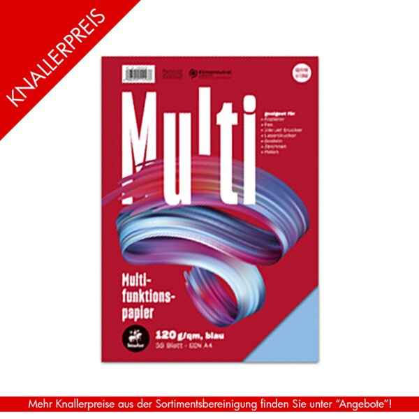 Style Multifunktionspapier A4 35 Blatt 120 g/qm blau