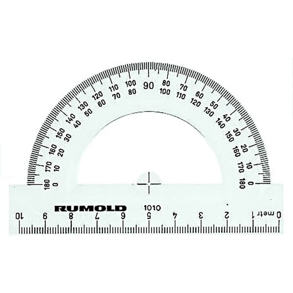 Halbkreis-Winkelmesser 180°, 10 cm