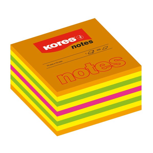 Haftnotizen WÜRFEL SUMMER, 50x50mm, 400 Blatt, 4...